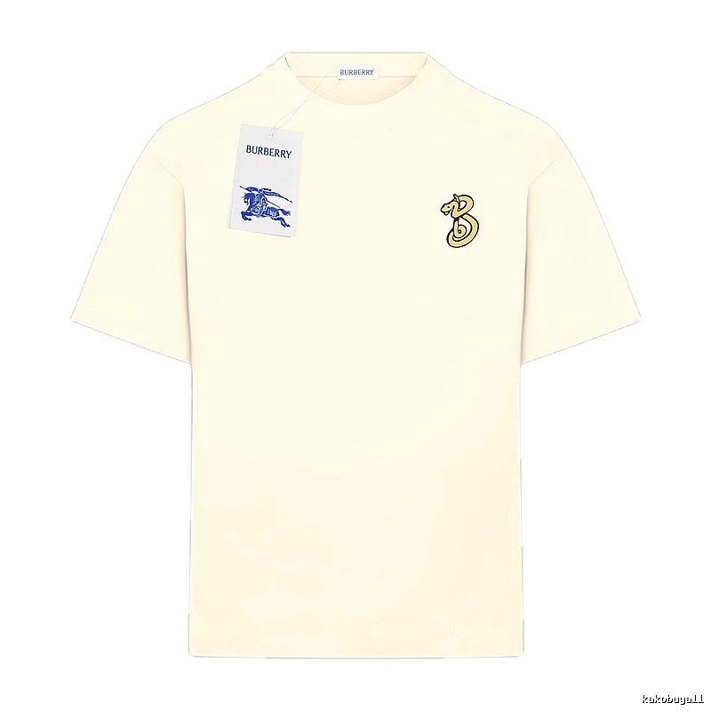 BURBERRY Classic and Simple Style Beige T-shirt