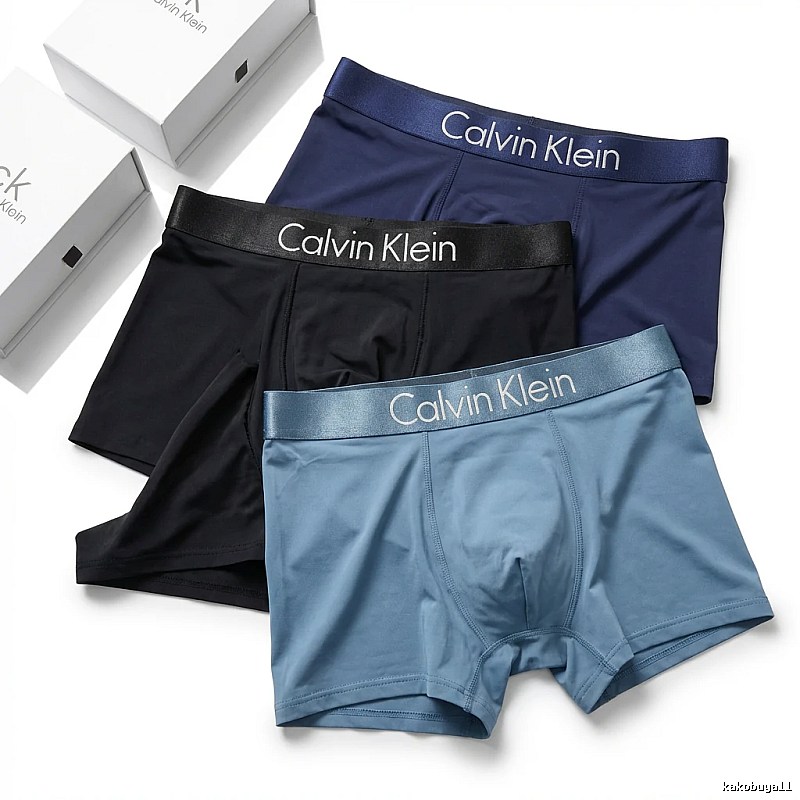 Calvin Klein simple style dark blue underwear