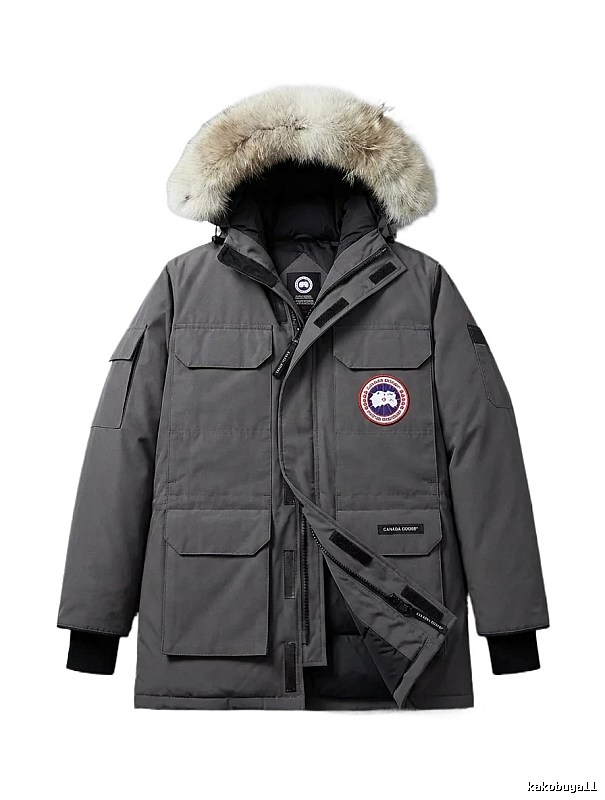 Canada Goose Parka Style Dark Grey Down Jacket