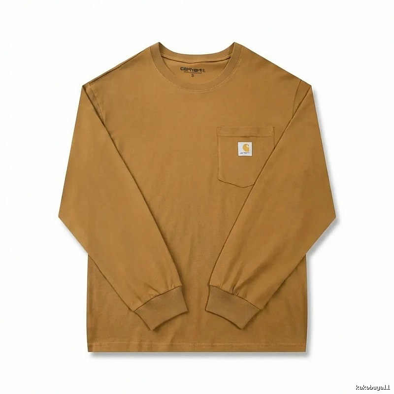 Carhartt basic retro brown long-sleeve