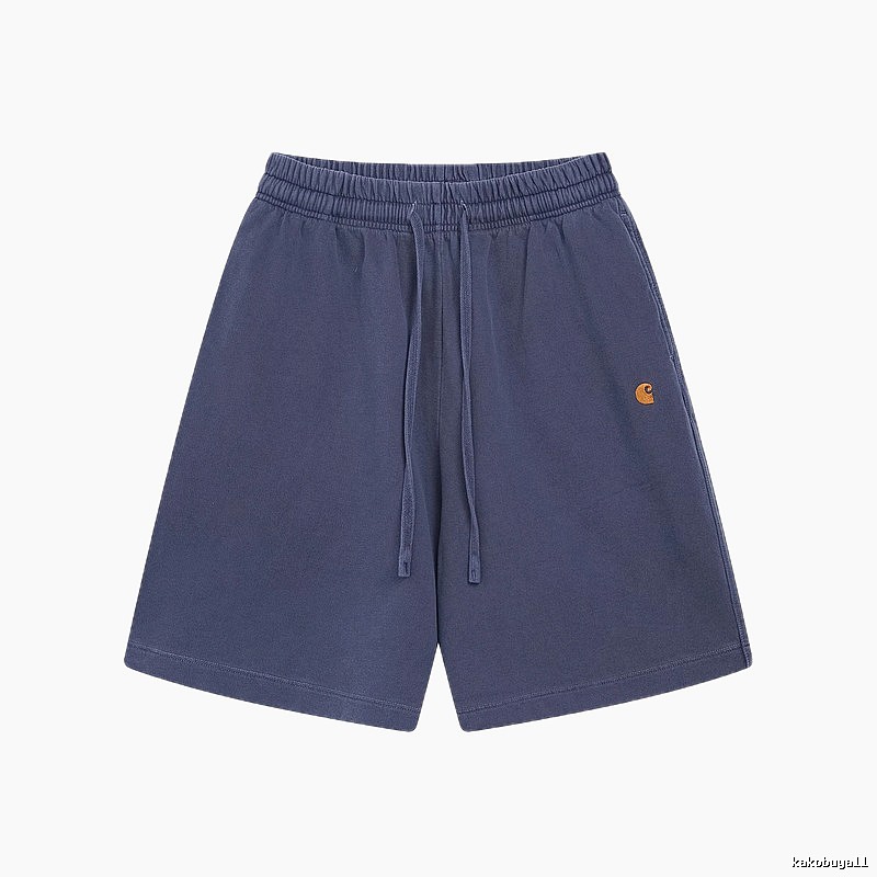 Carhartt Classic Embroidered Workwear Style Navy Blue Shorts