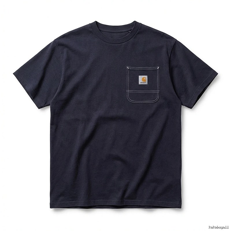 Carhartt minimalist style navy blue T-shirt