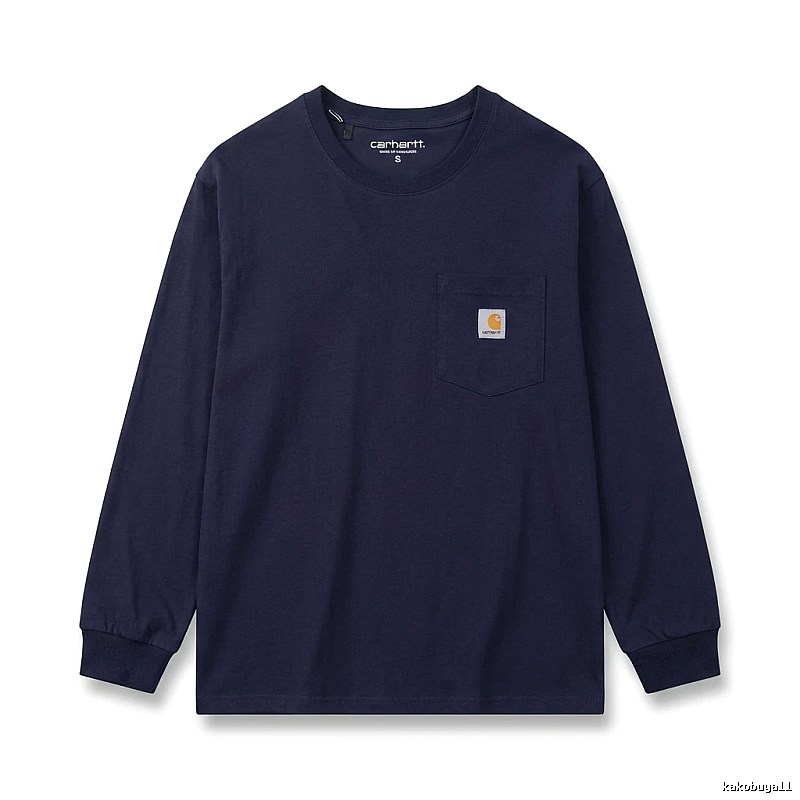 Carhartt simple and casual style navy long-sleeve