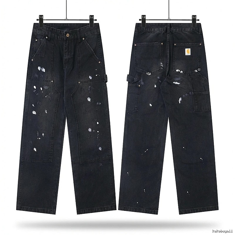 Carhartt workwear style black jeans