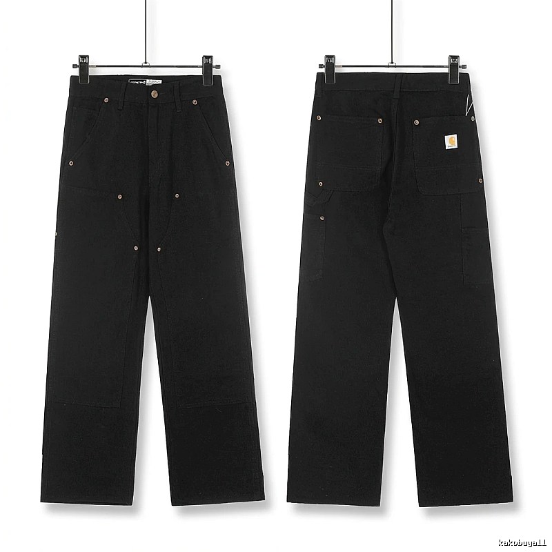 Carhartt workwear style black long trousers
