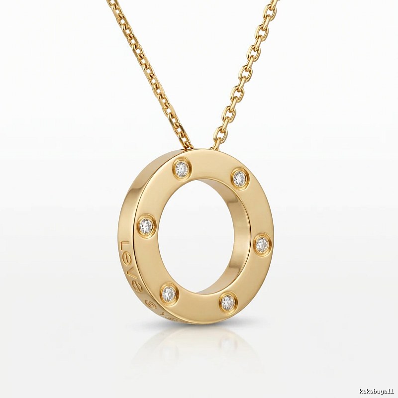 Cartier LOVE series gold necklace