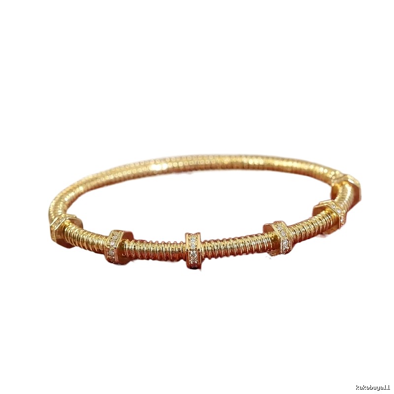 Cartier screw-style gold bracelet