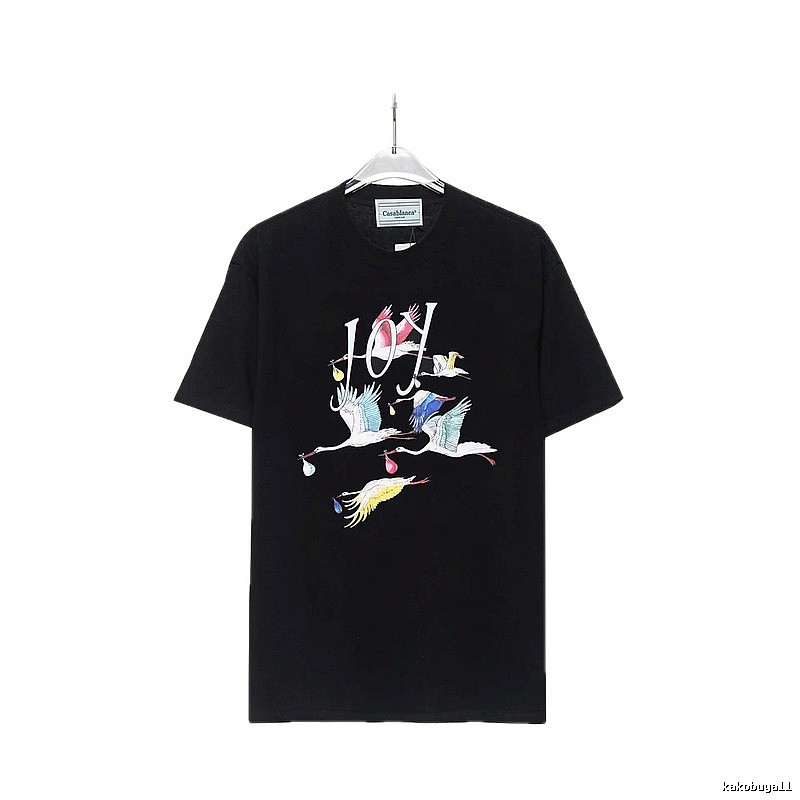 Casablanca Crane Style Black T-shirt