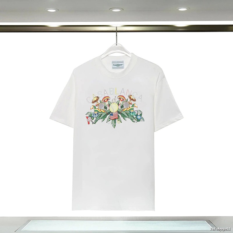 Casablanca Floral Print White T-shirt