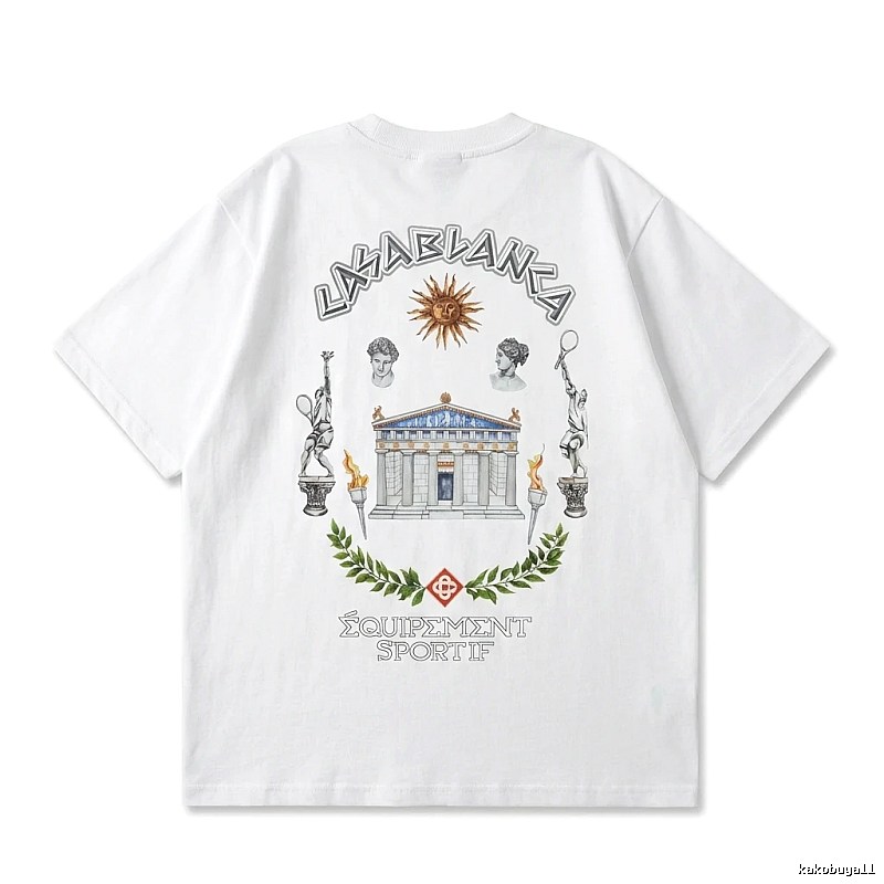 Casablanca Greek-style white T-shirt