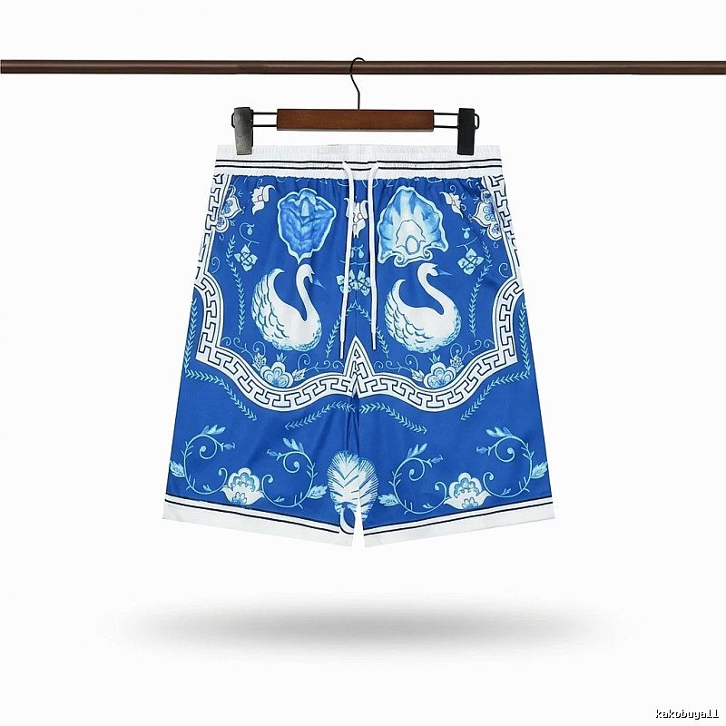 Casablanca printed retro-style blue shorts