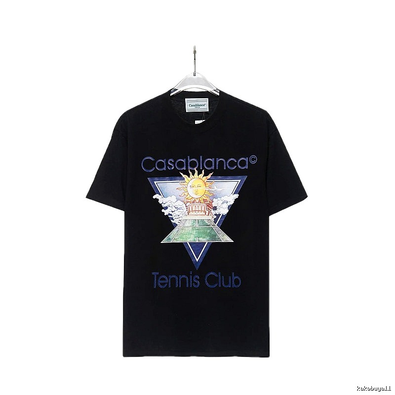Casablanca retro style black T-shirt