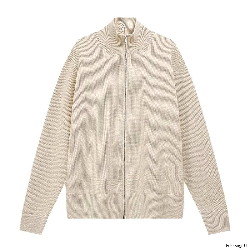 Casual Zip jacket Black Minimalist Full for Streetwear Looks