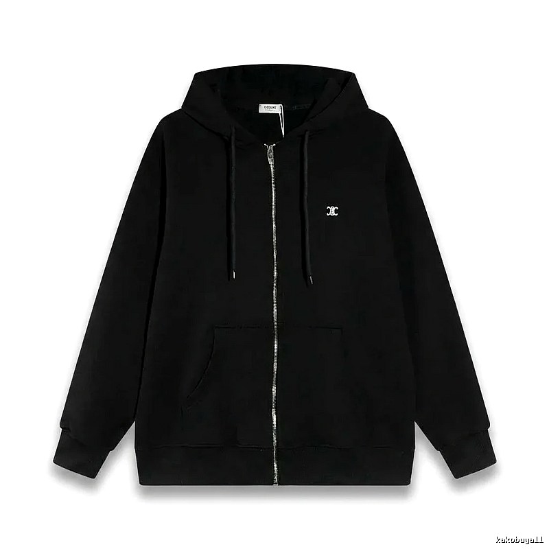 CELINE's classic black hoodie