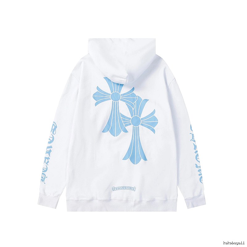 Chrome Hearts 2088-15 White Cross Graphic Hoodie Travel Styling