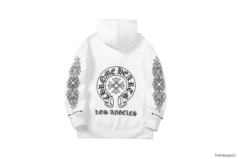 Chrome Hearts 2088-26 White Cross Graphic Hoodie Weekend Wear