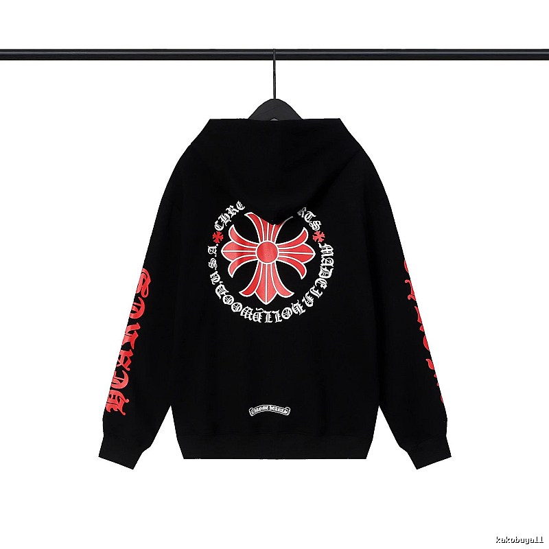 Chrome Hearts 2089-62 Black Cross Graphic Hoodie Soft Neutral