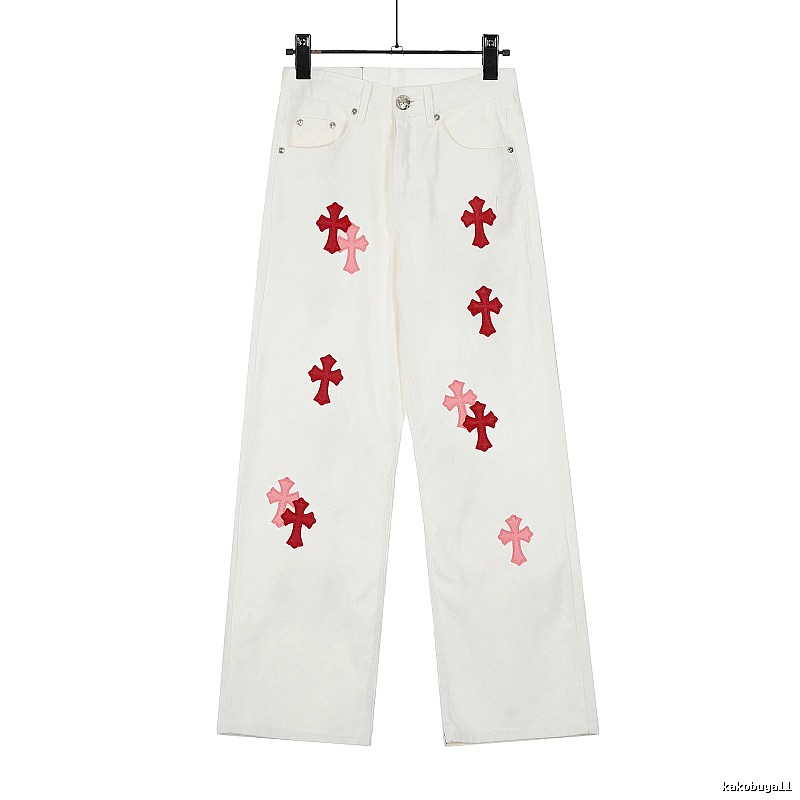 Chrome Hearts Casual Graphic jeans Light Denim Jeans for Streetwear Looks