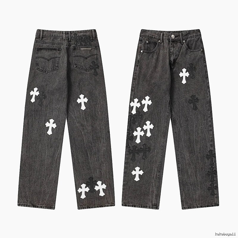 Chrome Hearts Daily Graphic jeans Light Denim Jeans with Visual Detail