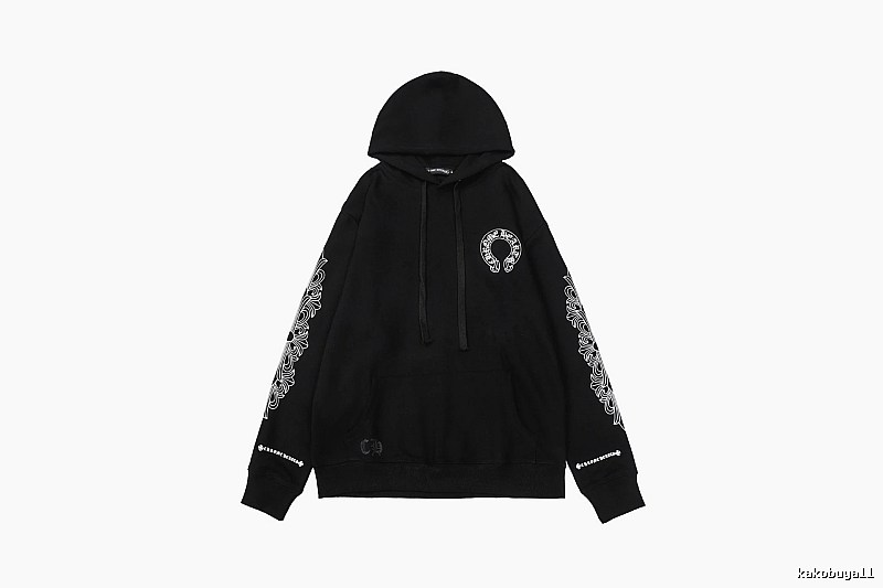 Chrome Hearts Resort Cross graphic hoodie Black Blue Cross with Premium Look