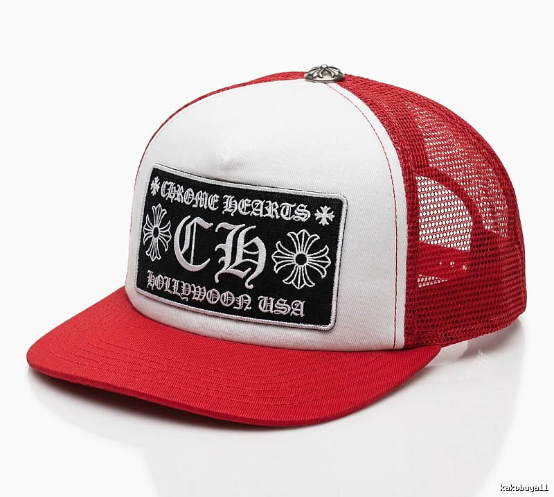 Chrome Hearts Retro Red and White Hat