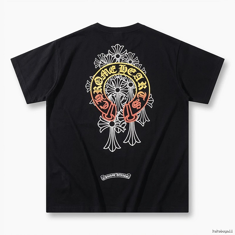 Chrome Hearts Retro Style Black T-shirt