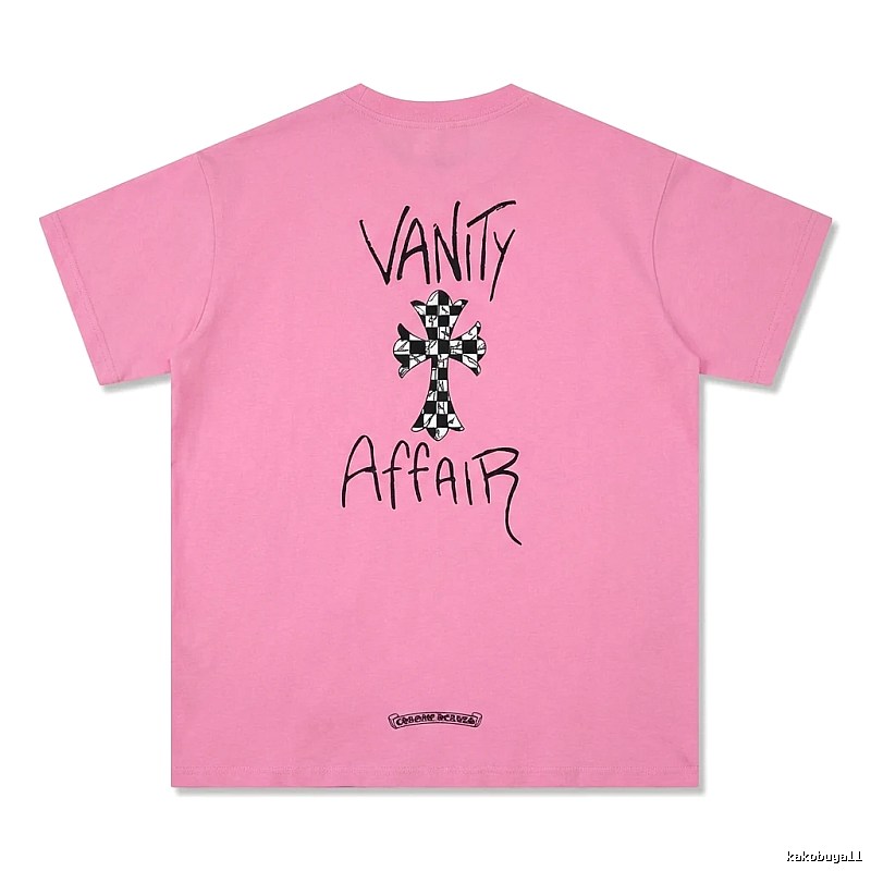 Chrome Hearts Trendy and Cool Style Pink T-shirt