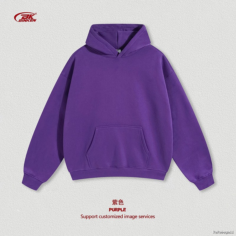 Classic Pullover hoodie Navy Blank Kangaroo with Travel-Friendly Style