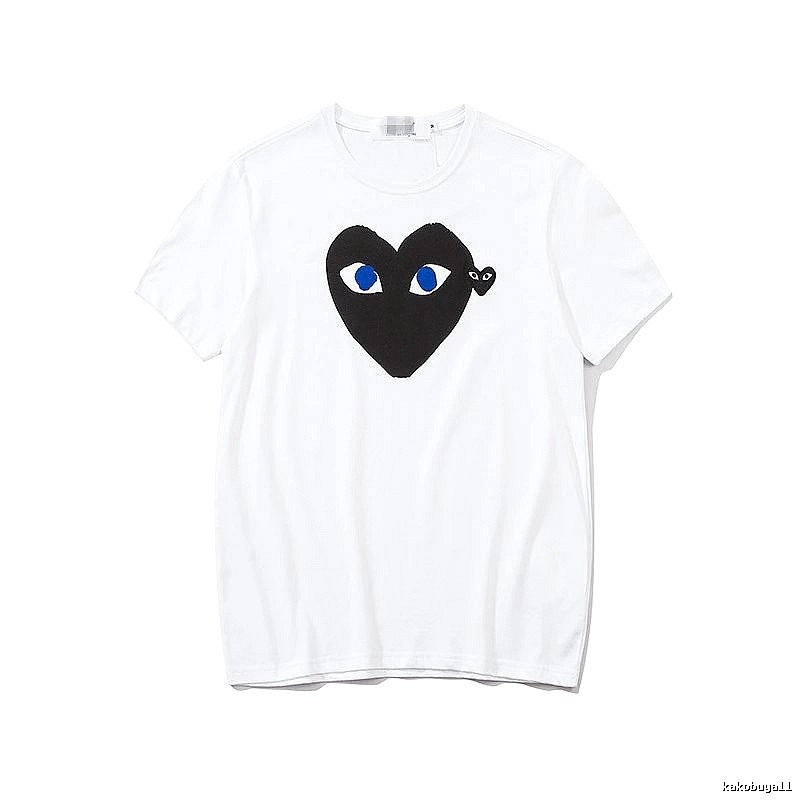 Comme des Garcons PLAY 2023-03 Black Style 2303 Heart Logo T-Shirt Poolside Style