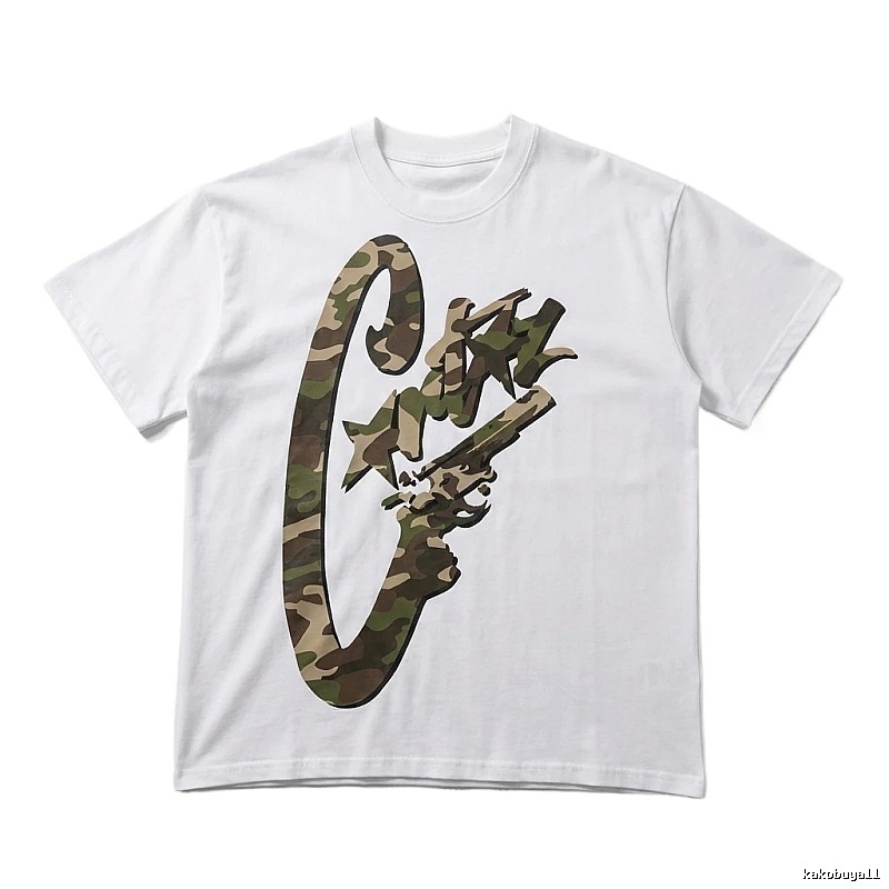 Corteiz camouflage print style white T-shirt