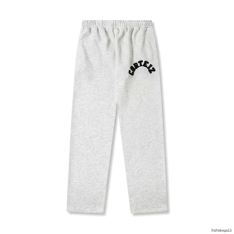 Corteiz minimalist light gray sweatpants