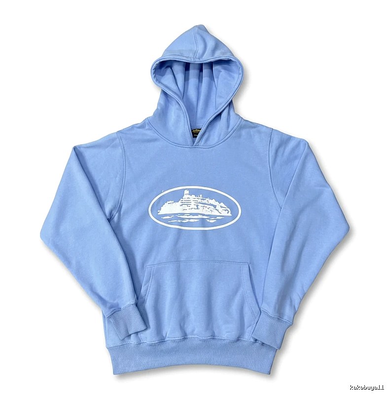 Corteiz Nautical Style Light Blue Hoodie