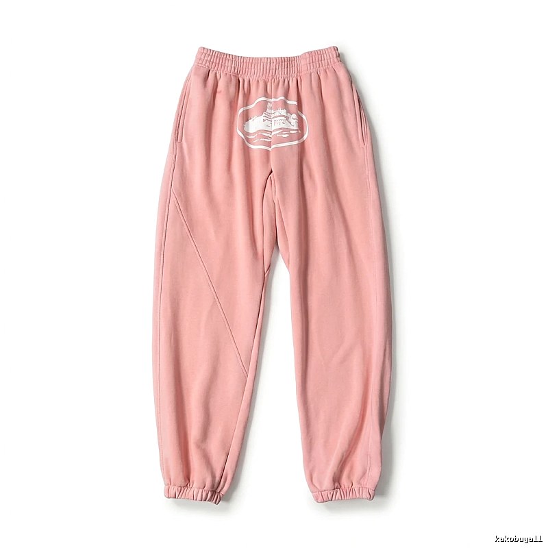 Corteiz Printed Casual Style Pink Pants