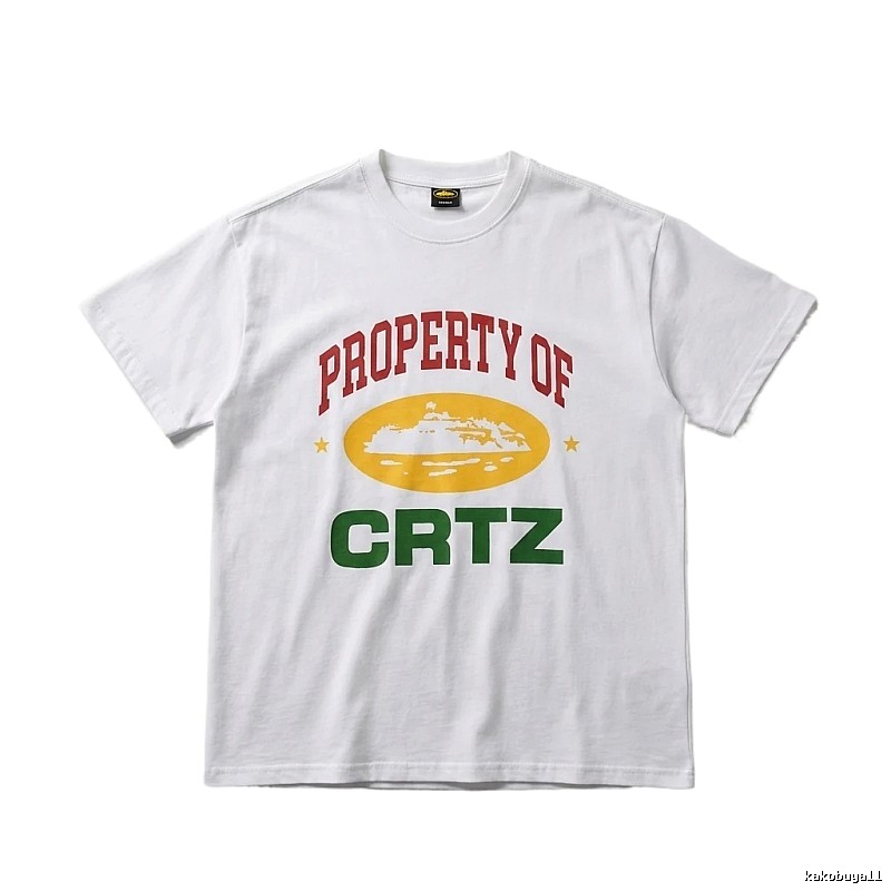 Corteiz PROPERTY Series Trendy and Cool White T-shirts