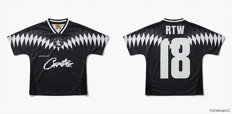 Corteiz RTW Series Black and White Wind Top