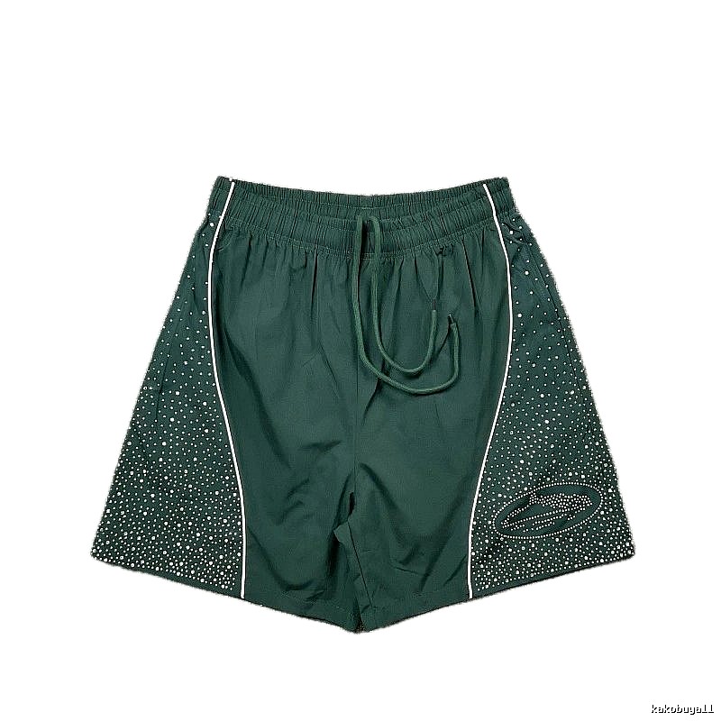 Corteiz Starry Street Style Dark Green Shorts