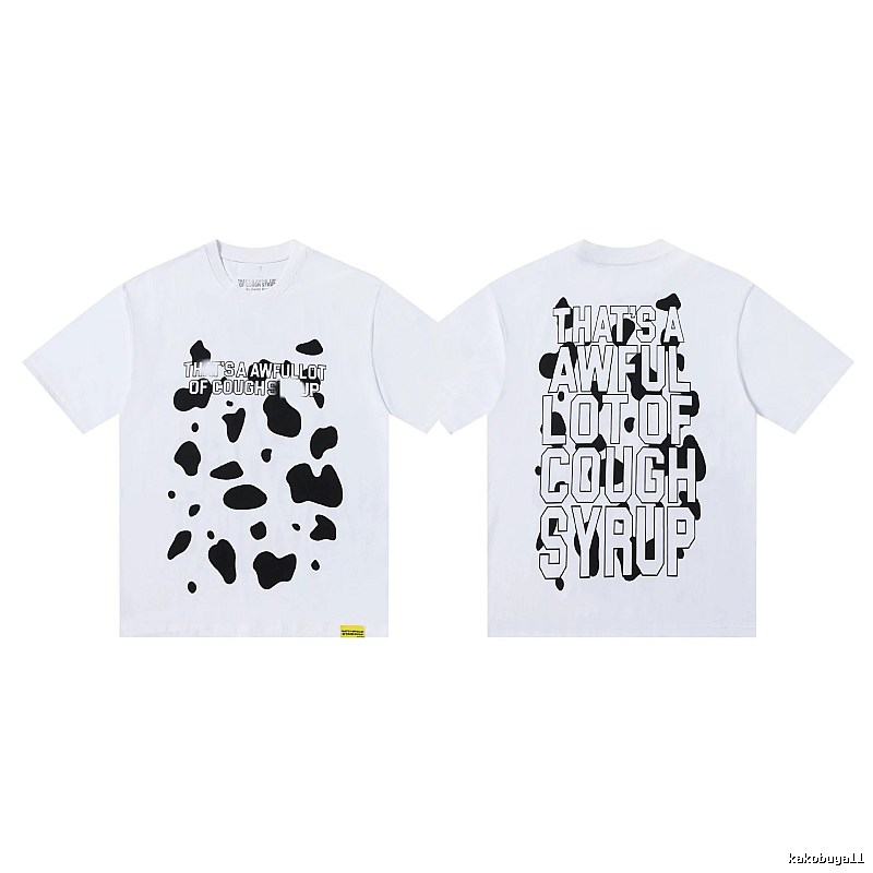 COUGH SYRUP Print Street Style White T-Shirt