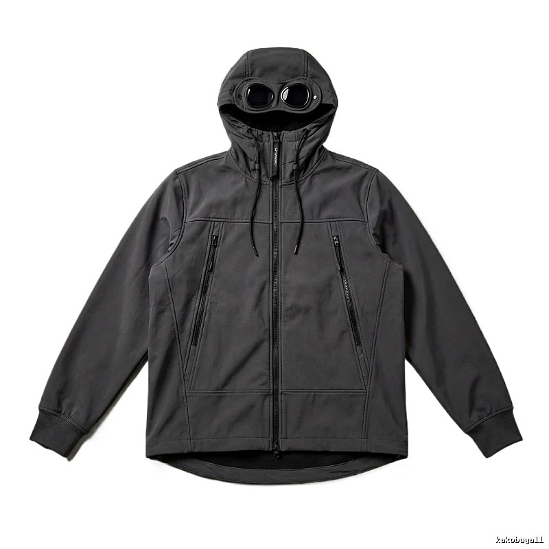 C.P. Hooded Functional Style Grey Coat