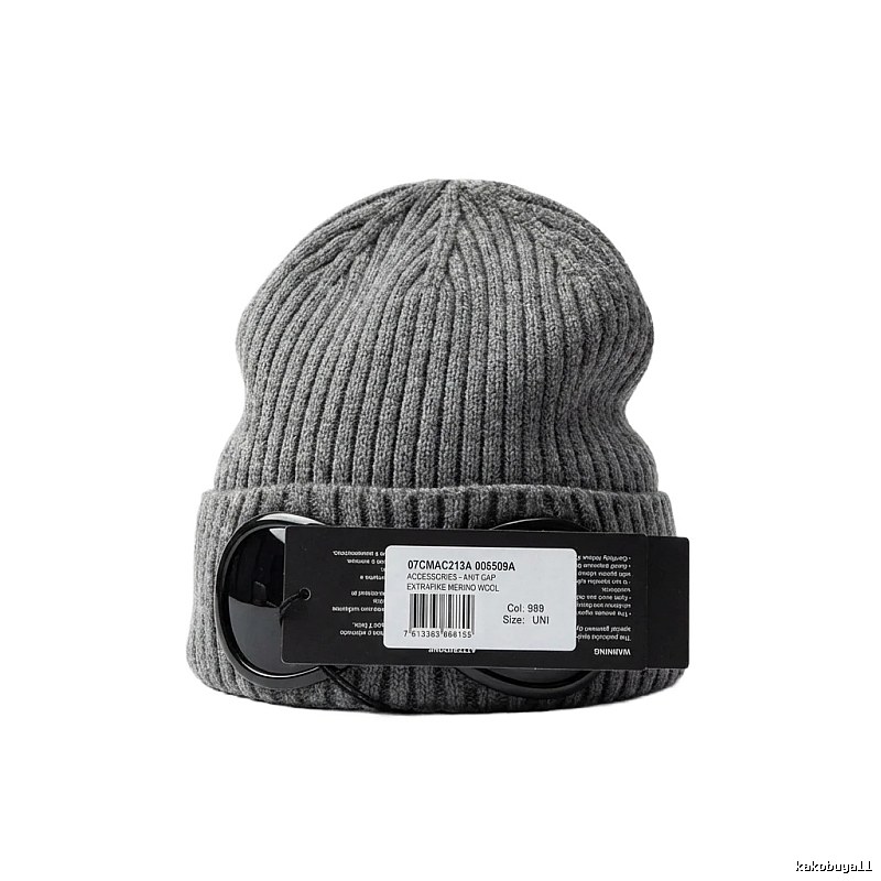 C.P. Knitted Simple Style Grey Hat