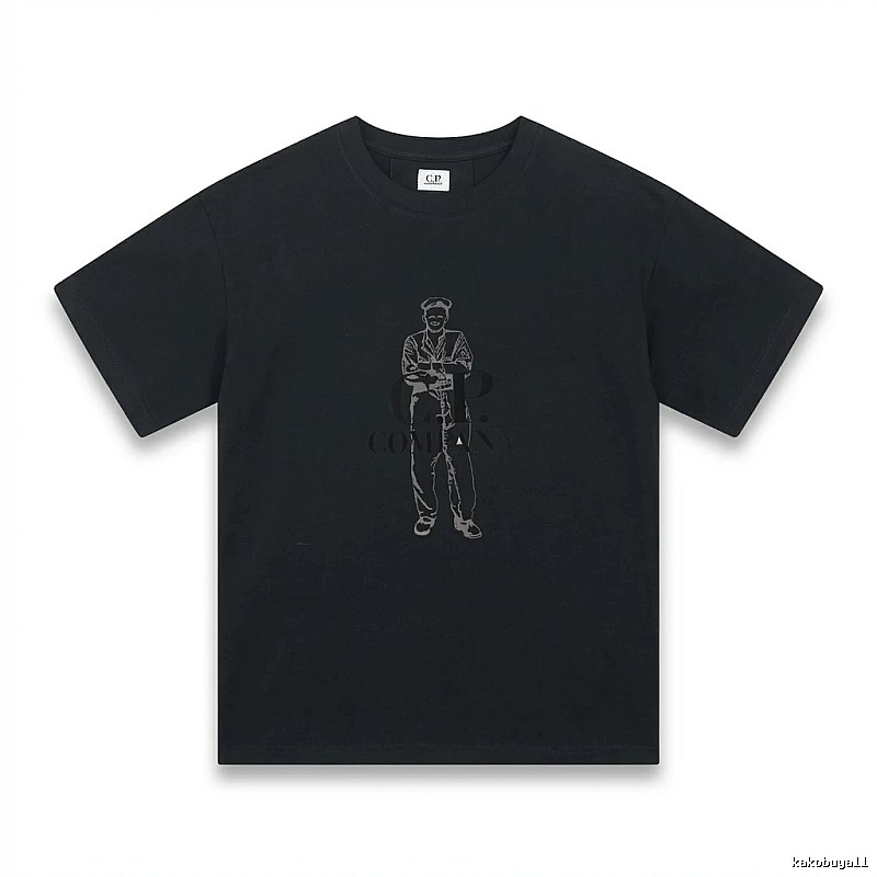 C.P. retro style black T-shirt