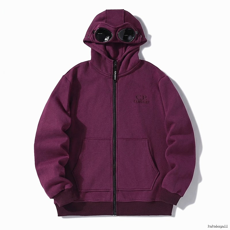 C.P. trendy and cool style burgundy hoodie