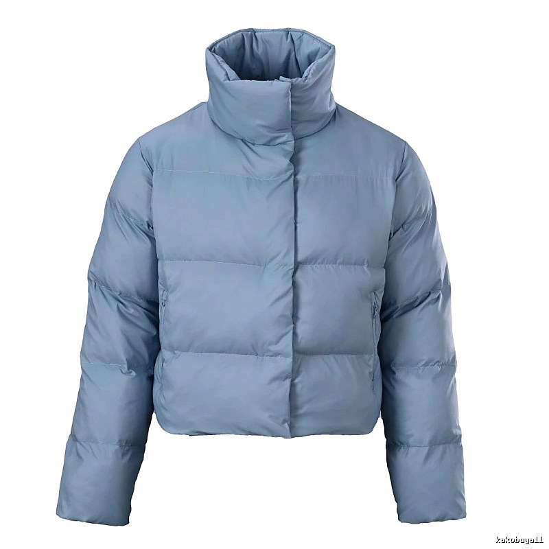 Cropped Puffer Jacket with high collar and boxy insulated silhouette - Independent Style Weekend Edit