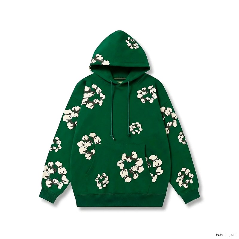 DENIM TEARS Floral Green Hoodie
