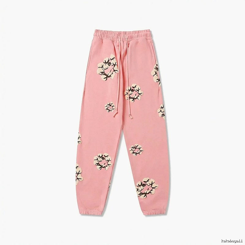 DENIM TEARS Floral Pink Sweatpants