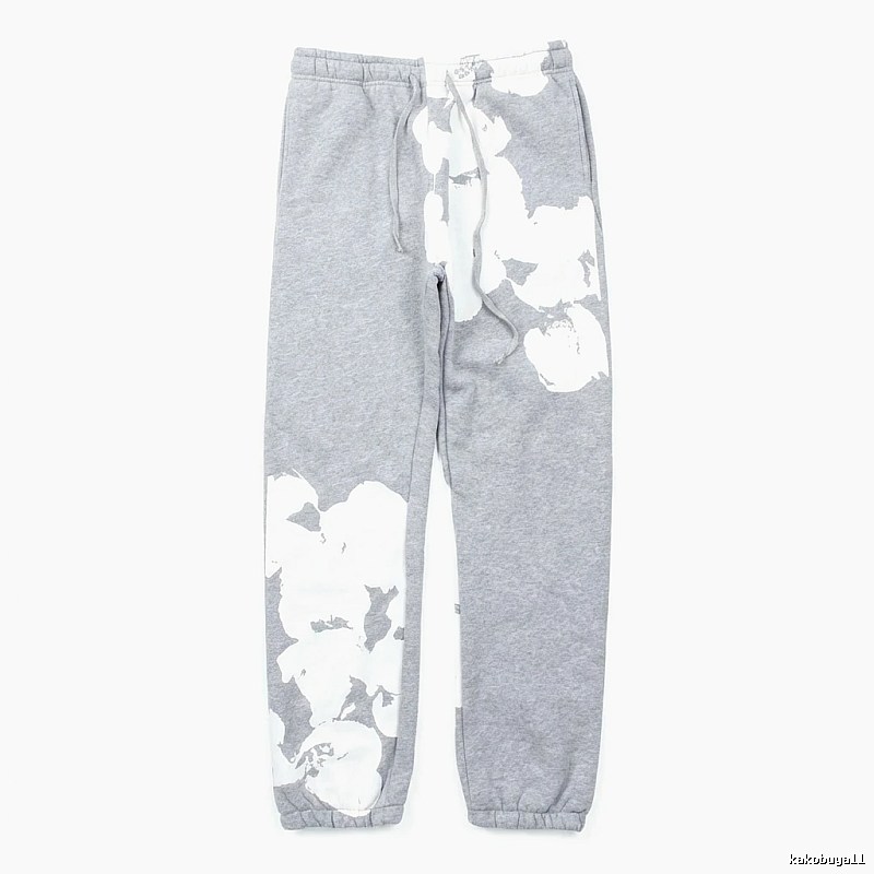 DENIM TEARS ink-splashing style grey sweatpants