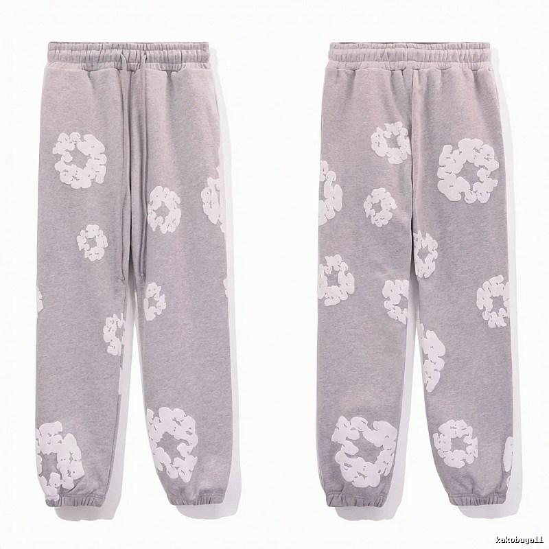 DENIM TEARS Printed Casual Grey Pants