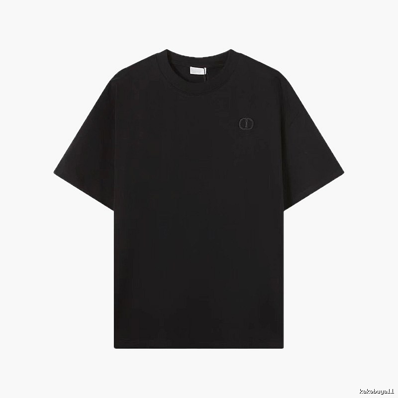 Dior Classic Collection Minimalist Style Black T-Shirt
