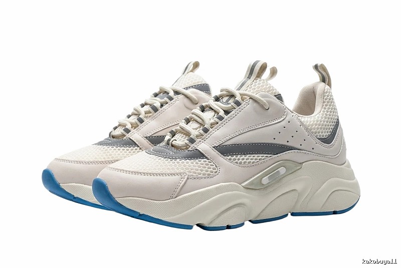 Dior Dad Shoes in Gray, White and Blue Color Scheme