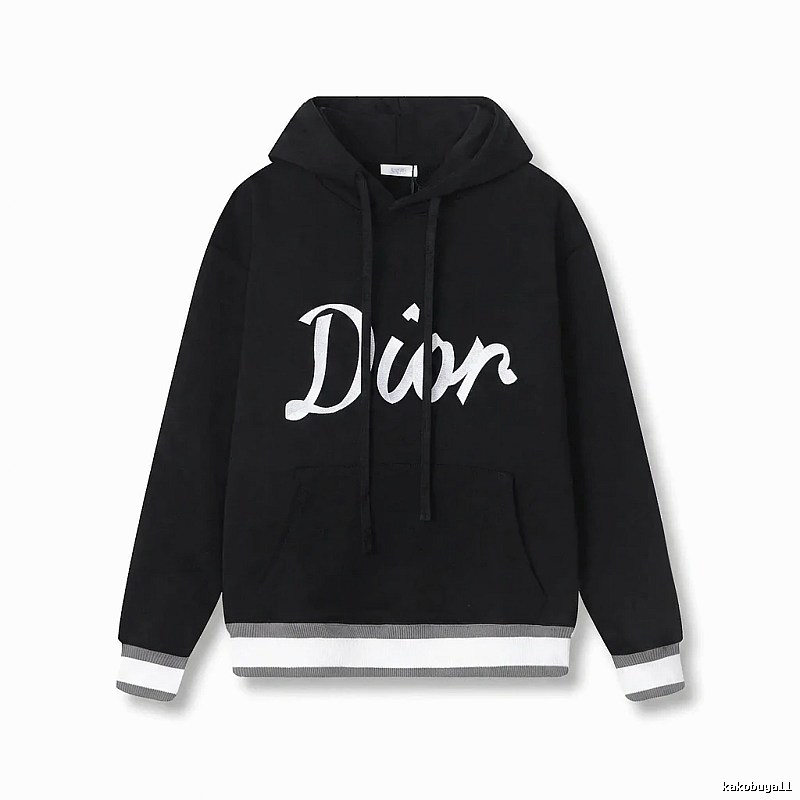 Dior letter-style black sweatshirt