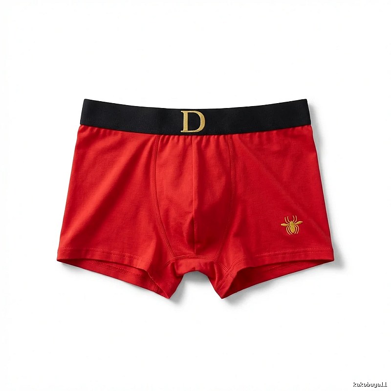 Dior red trendy brand boxer shorts.